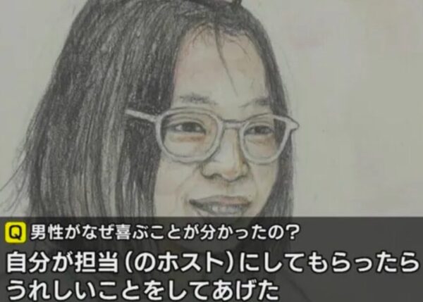 りりちゃんの法廷画。